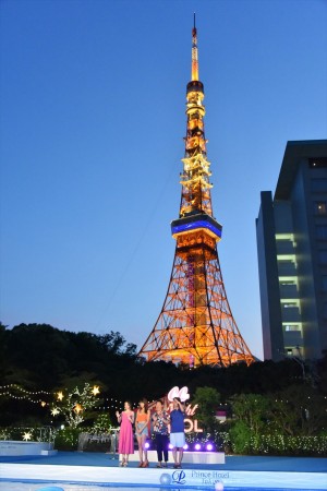  「CanCam×Tokyo Prince Hotel Night Pool」オープニングレセプションパーティーの様子