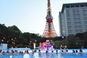  「CanCam×Tokyo Prince Hotel Night Pool」オープニングレセプションパーティーの様子