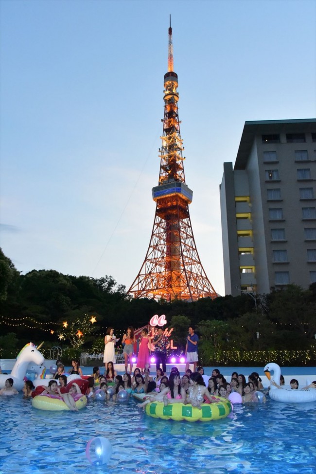 「CanCam×Tokyo Prince Hotel Night Pool」オープニングレセプションパーティー20170706