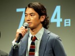 瑛太、『ハロー張りネズミ』特別試写会＆舞台挨拶にて