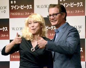 椿鬼奴、カイル・マクラクラン、WOWOW『ツイン・ピークス The Return』カイル・マクラクラン来日会見の様子