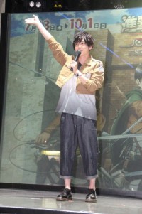 梶裕貴、『進撃の巨人 attack on titan in JOYPOLIS－ Season 2 －』記者発表会にて