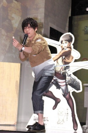 梶裕貴、『進撃の巨人 attack on titan in JOYPOLIS－ Season 2 －』記者発表会にて