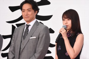 平岳大、有村架純、映画『関ヶ原』完成披露イベントに登壇