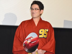 『カーズ／クロスロード』大ヒット記念舞台挨拶に登壇した土田大