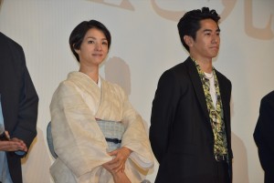 『海辺の生と死』初日舞台挨拶にて