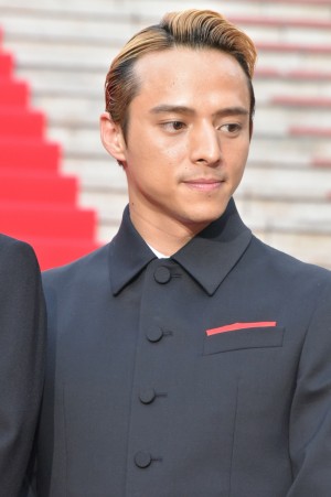 満島真之介、映画『三度目の殺人』完成披露試写会レッドカーペットに登場