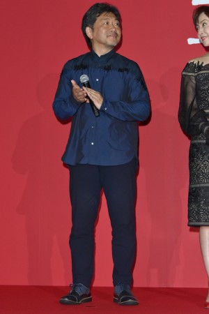 是枝裕和、映画『三度目の殺人』完成披露試写会に登壇