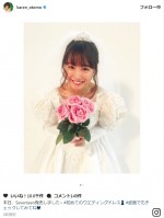 【写真】大友花恋、初のウェディングドレス姿披露にファン歓喜「史上最高にかわいいお嫁さん」