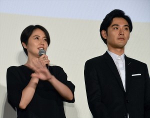 長澤まさみ、松田龍平、映画『散歩する侵略者』完成披露上映会に登壇