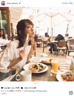 桐谷美玲、ハワイでのキュートな食事姿に反響「可愛すぎやしませんか」