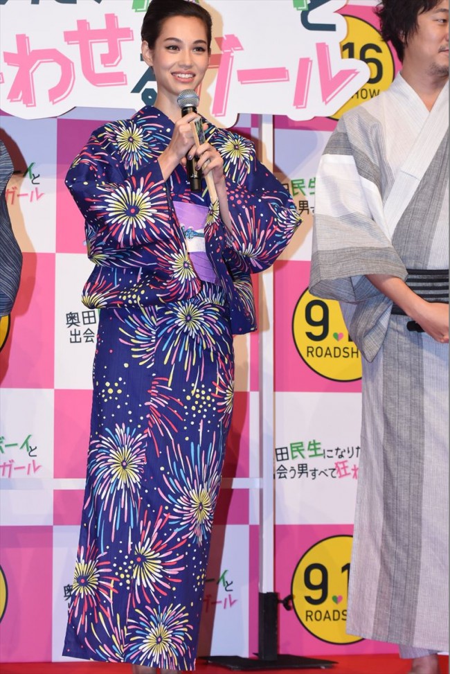 『奥田民生になりたいボーイと出会う男すべて狂わせガール』完成披露舞台挨拶20170814