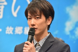 佐藤健、NHK連続テレビ小説『半分、青い。』出演者発表会見に登壇