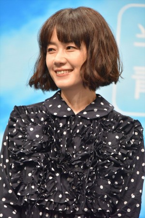 原田知世、NHK連続テレビ小説『半分、青い。』出演者発表会見に登壇