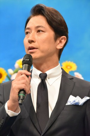 谷原章介、NHK連続テレビ小説『半分、青い。』出演者発表会見に登壇