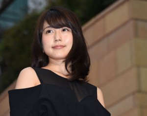 有村架純、映画『ナラタージュ』レッドカーペットに登場