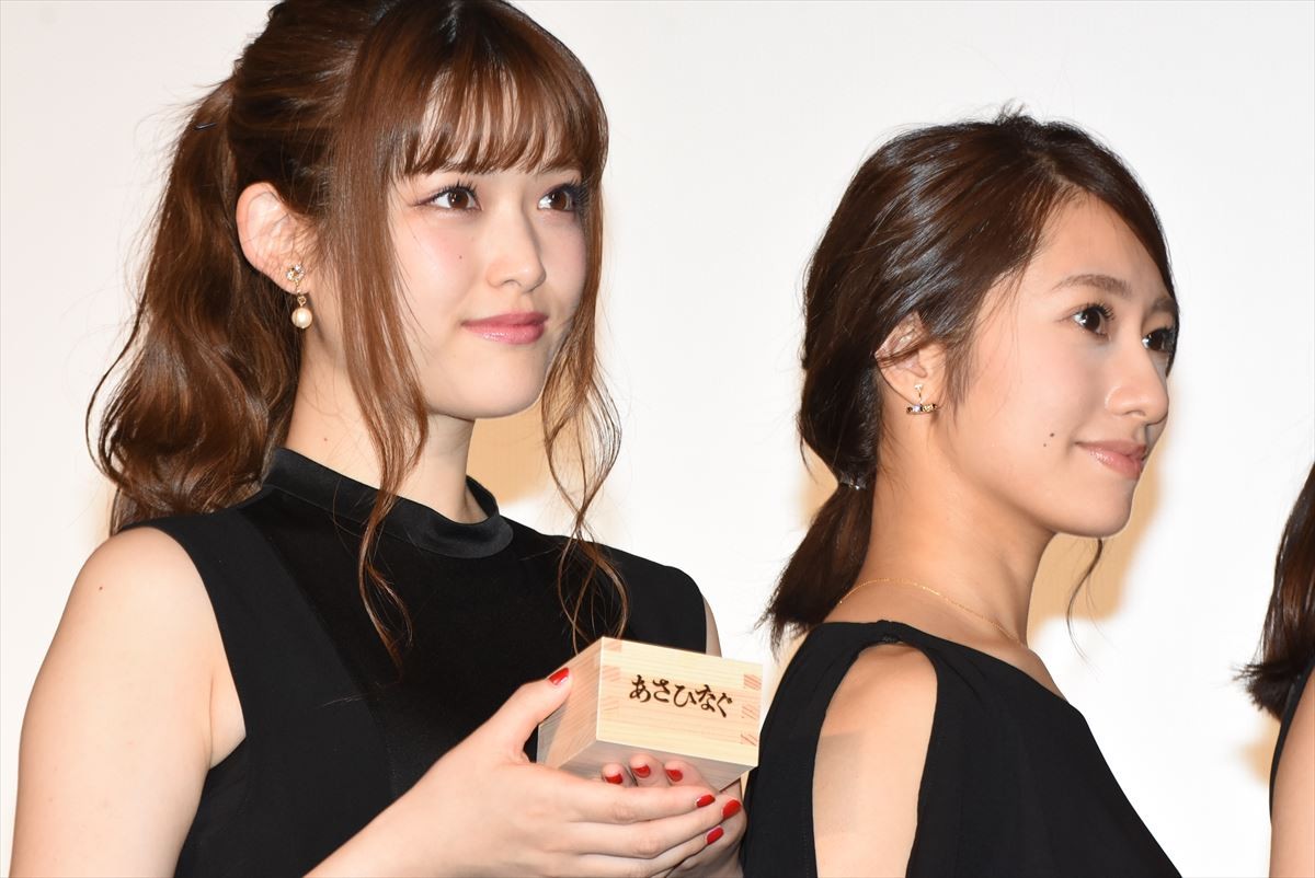 西野七瀬＆白石麻衣、大人なドレス姿で『あさひなぐ』完成披露に登場
