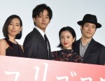 映画『ユリゴコロ』完成披露試写会に出席した木村多江、松坂桃李、吉高由里子、松山ケンイチ