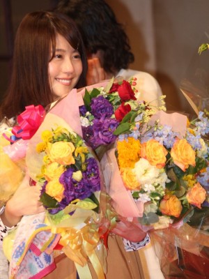 有村架純、NHK連続テレビ小説『ひよっこ』クランクアップ取材会にて