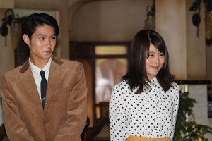 磯村勇斗、有村架純、NHK連続テレビ小説『ひよっこ』クランクアップ取材会にて