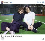 山本彩、川栄李奈との久々の再会に「私の大好きな女優」　※「山本彩」インスタグラム