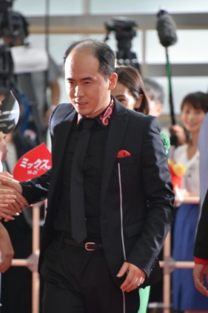 斎藤司（トレンディエンジェル）、『ミックス。』完成記念イベント（レッドカーペット）に登場