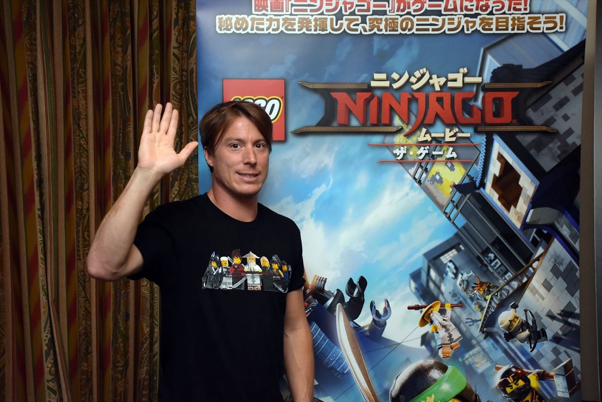 東京ゲームショウ2017で開催された『LEGO(R)ニンジャゴー・ムービー ・ザ・ゲーム』イベントに登場したティム・ワイルマン
