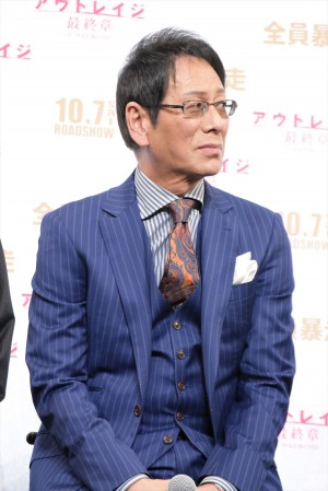 大杉漣、『アウトレイジ 最終章』ジャパンプレミアに登壇