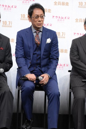 大杉漣、『アウトレイジ 最終章』ジャパンプレミアに登壇