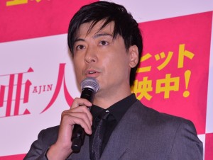 映画『亜人』初日舞台挨拶に出席した玉山鉄二