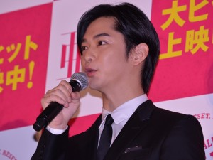 映画『亜人』初日舞台挨拶に出席した千葉雄大