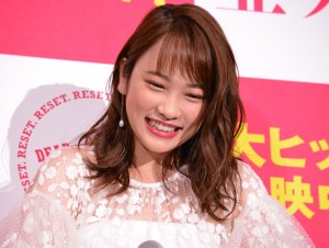 映画『亜人』初日舞台挨拶に出席した川栄李奈