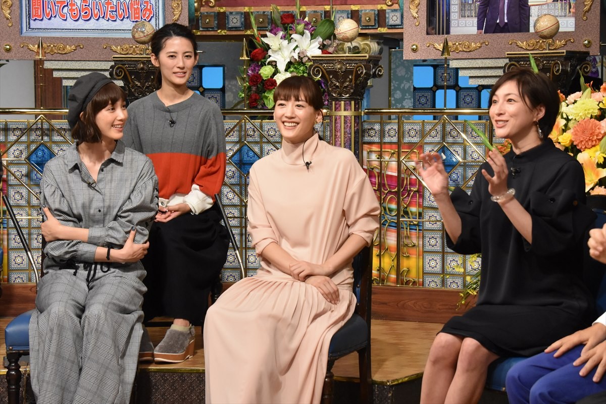 今夜放送『さんま御殿』SPに綾瀬はるか、広末涼子、本田翼が出演！番組初の生放送も