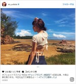 内田理央、“美くびれ＆へそ出し”ショット披露　「めっちゃセクシー」と反響　※「内田理央」インスタグラム