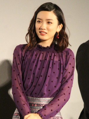 映画『ミックス。』初日舞台挨拶に出席した永野芽郁