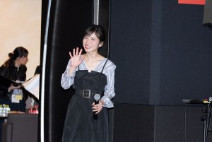 松岡茉優、東京国際映画祭公式上映『勝手にふるえてろ』舞台挨拶に登壇