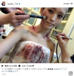 山本彩、ゾンビメイク披露に「リアルすぎる」「キモ可愛い」と絶賛