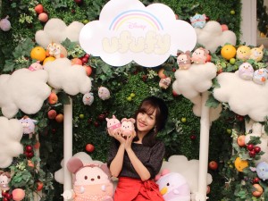 「Disney ufufy」の期間限定ポップアップストア「雲の上のufufyガーデン」に人気モデルの前田希美が来店