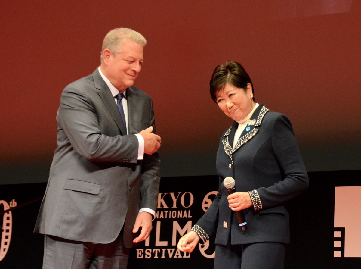 ＜TIFF2017＞アル・ゴア元米副大統領に小池都知事がエール！「地球を守る伝道師」