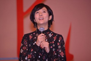 木村文乃、映画『火花』完成披露試写会に登壇