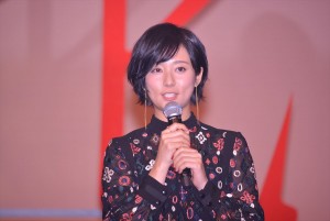 木村文乃、映画『火花』完成披露試写会に登壇