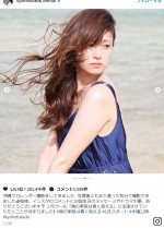 深田恭子、沖縄で撮影の“変わらない美肌”を披露　※「深田恭子」インスタグラム