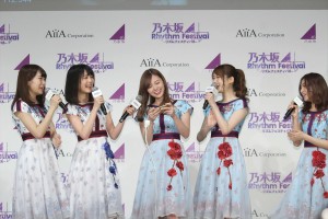 『乃木坂46 リズムフェスティバル』お披露目会見の様子