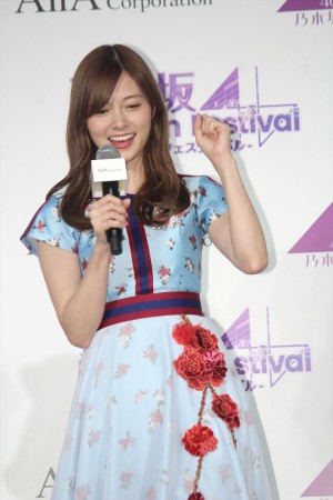 白石麻衣、『乃木坂46 リズムフェスティバル』お披露目会見に登壇