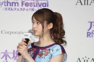 松村沙友理、『乃木坂46 リズムフェスティバル』お披露目会見に登壇
