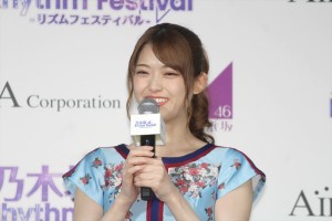 松村沙友理、『乃木坂46 リズムフェスティバル』お披露目会見に登壇