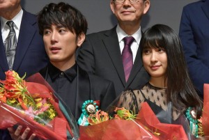 間宮祥太朗、土屋太鳳「第9回TAMA映画賞授賞式」にて