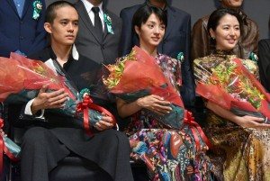 池松壮亮、満島ひかり、長澤まさみ「第9回TAMA映画賞授賞式」にて