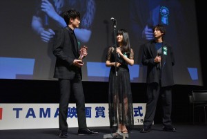 間宮祥太朗、土屋太鳳、高杉真宙「第9回TAMA映画賞授賞式」にて