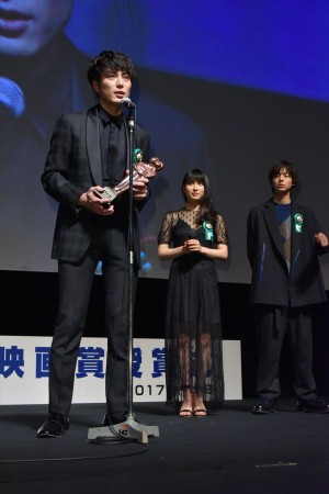 間宮祥太朗、土屋太鳳、高杉真宙「第9回TAMA映画賞授賞式」にて